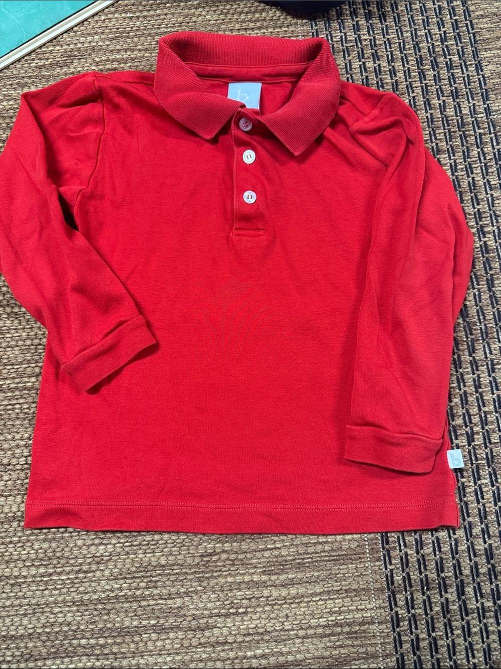 bella bliss Red Long-Sleeve Polo Shirt for Kids